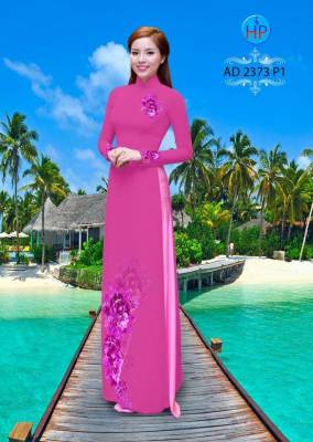 Vải áo dài hoa dây-DT 2142