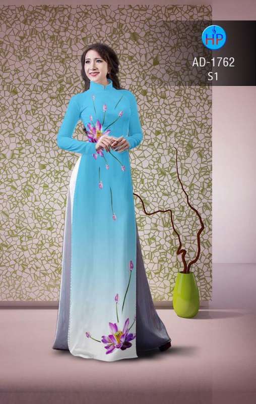 Vải áo dài hoa Sen Vải áo dài hoa Sen