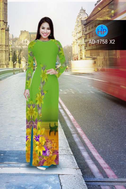 Vải áo dài hoa mờ