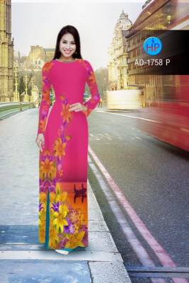 Vải áo dài hoa mờ-DT 2173