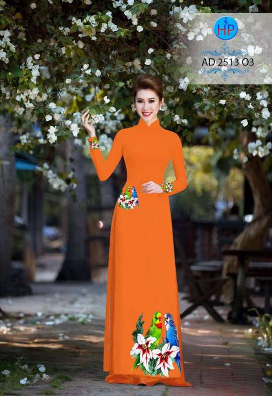 Vải áo dài hoa trên dưới Vải áo dài hoa trên dưới