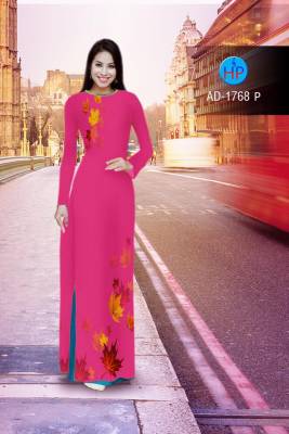 Vải áo dài lá rơi-DT 2182