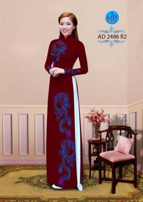 Vải áo dài Rồng bay-DT 2184