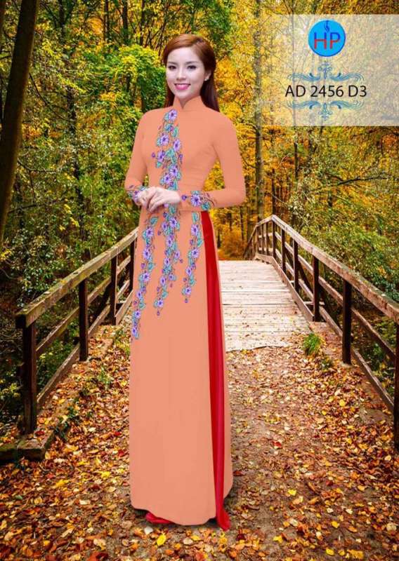 Vải áo dài hoa dây