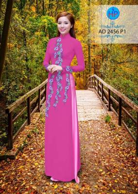 Vải áo dài hoa dây-DT 2185