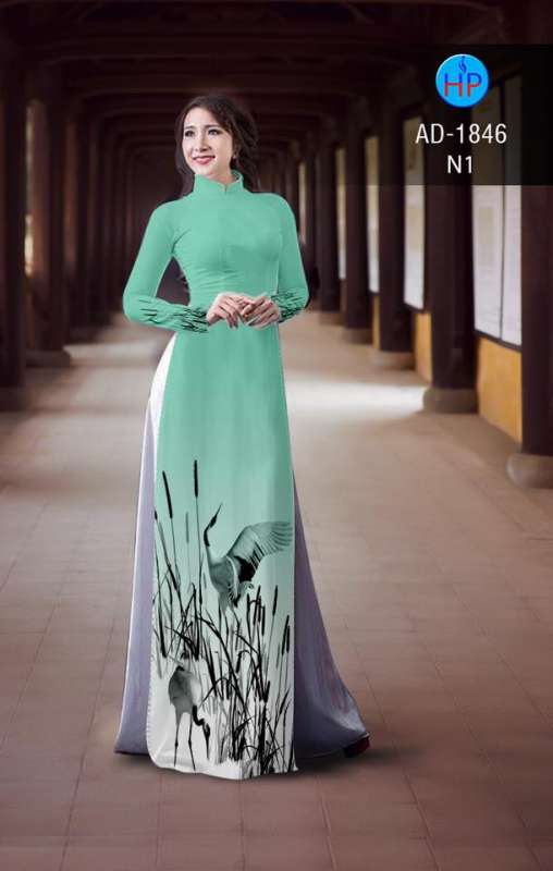 Vải áo dài con Cò