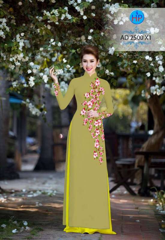 Vải áo dài hoa dây