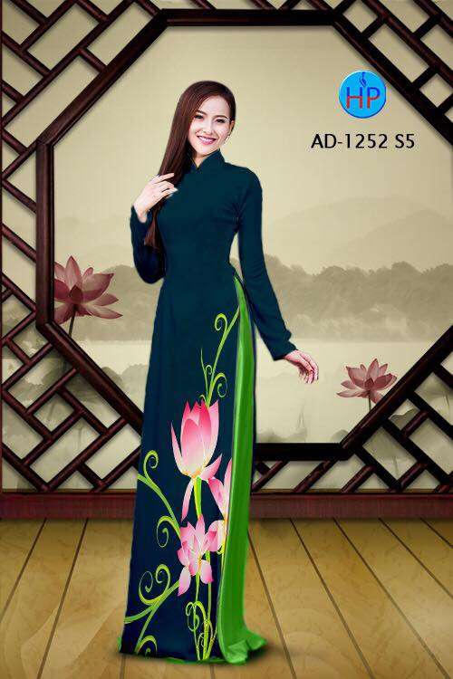 Vải áo dài hoa Sen Vải áo dài hoa Sen