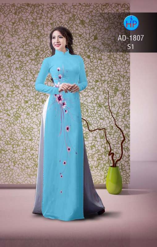 Vải áo dài hoa nhỏ