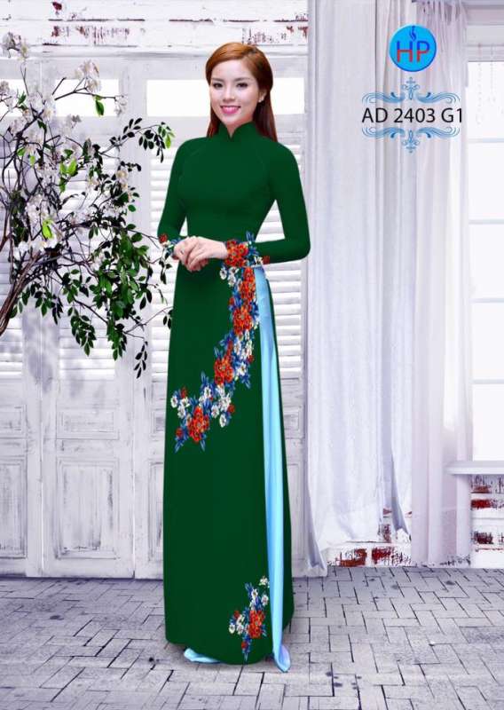 Vải áo dài hoa xéo