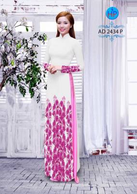 Vải áo dài hoa dây-DT 2237