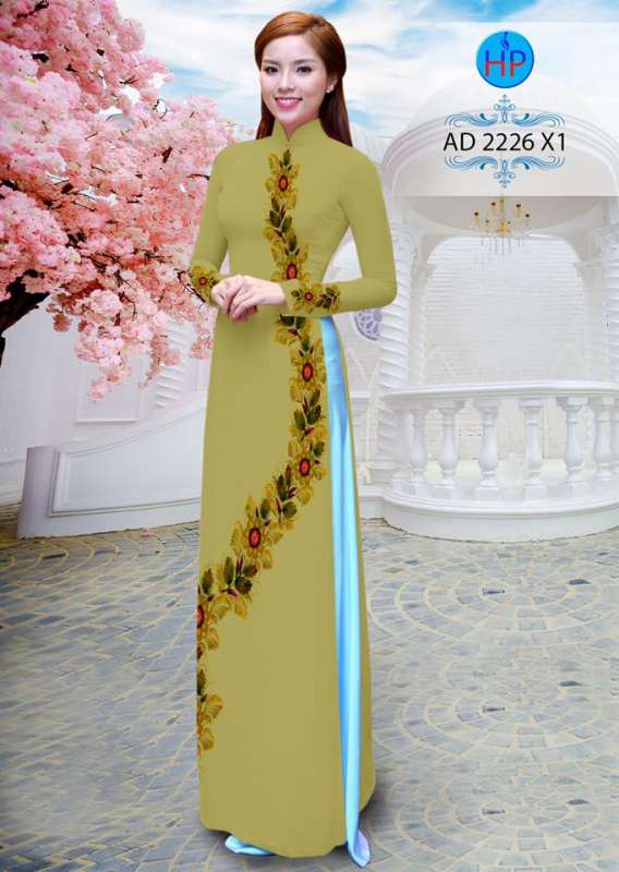 Vải áo dài hoa dây