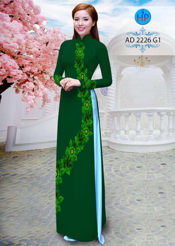 Vải áo dài hoa dây