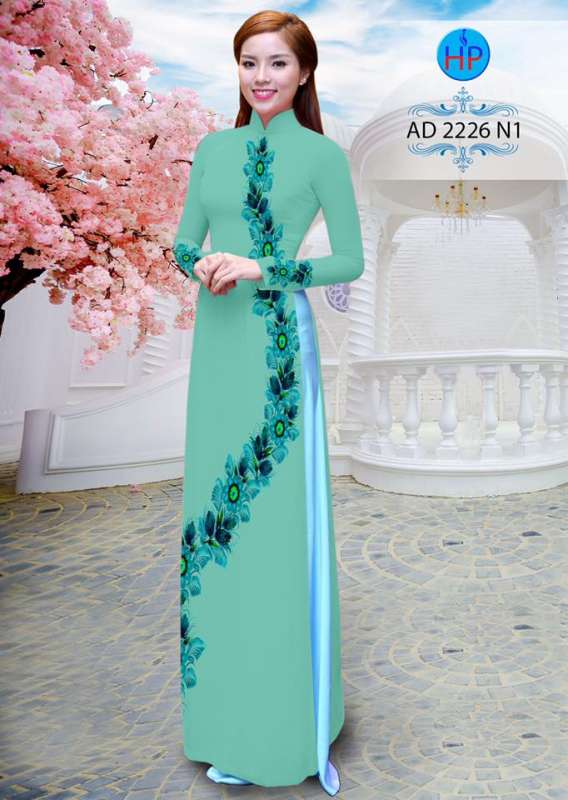 Vải áo dài hoa dây