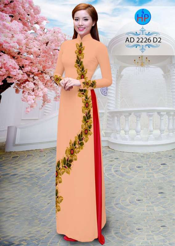 Vải áo dài hoa dây
