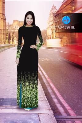 Vải áo dài cành hoa nhỏ-DT 2242
