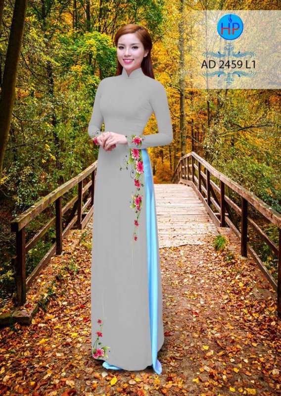 Vải áo dài hoa dây