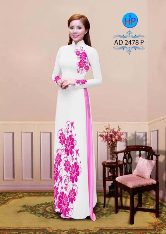 Vải áo dài hoa văn