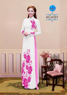 Vải áo dài hoa văn-DT 2244