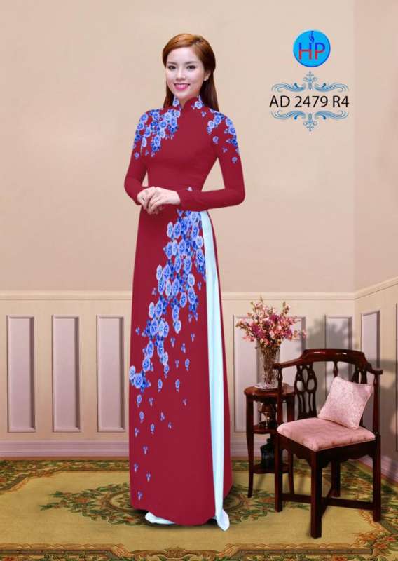Vải áo dài hoa nhỏ