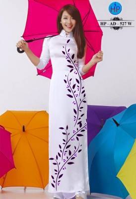Vải áo dài Lụa hoa nhí toàn thân-DT 227