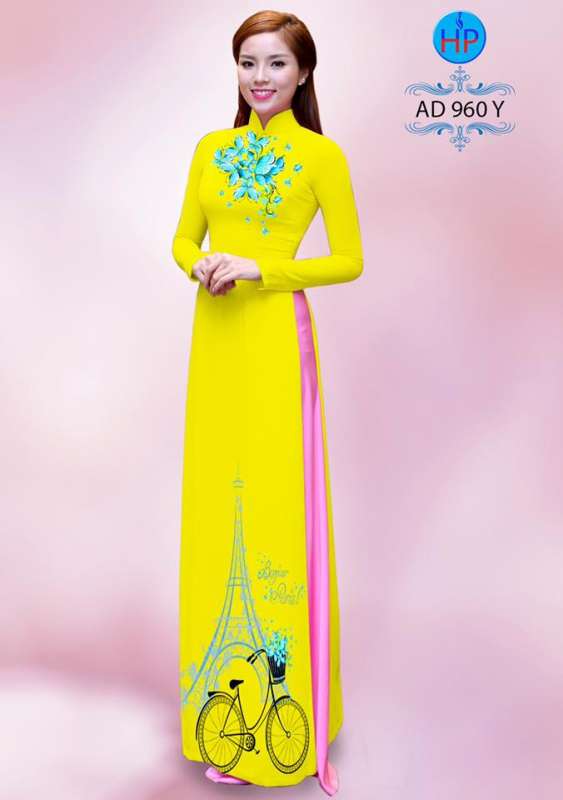Vải áo dài xe đạp