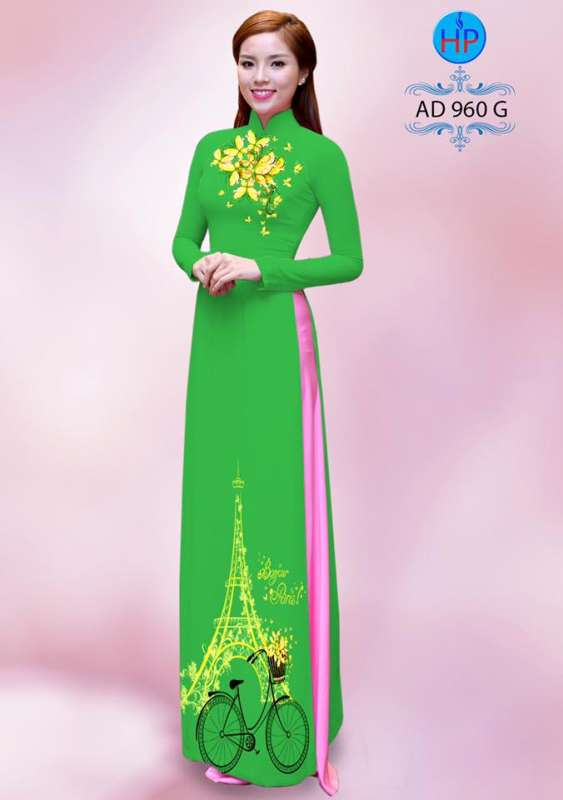 Vải áo dài xe đạp