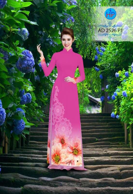 Vải áo dài hoa mờ