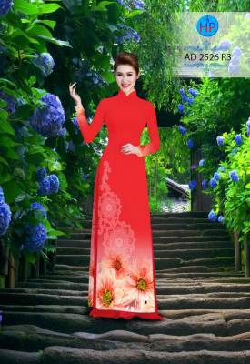 Vải áo dài hoa  mờ-DT 2302