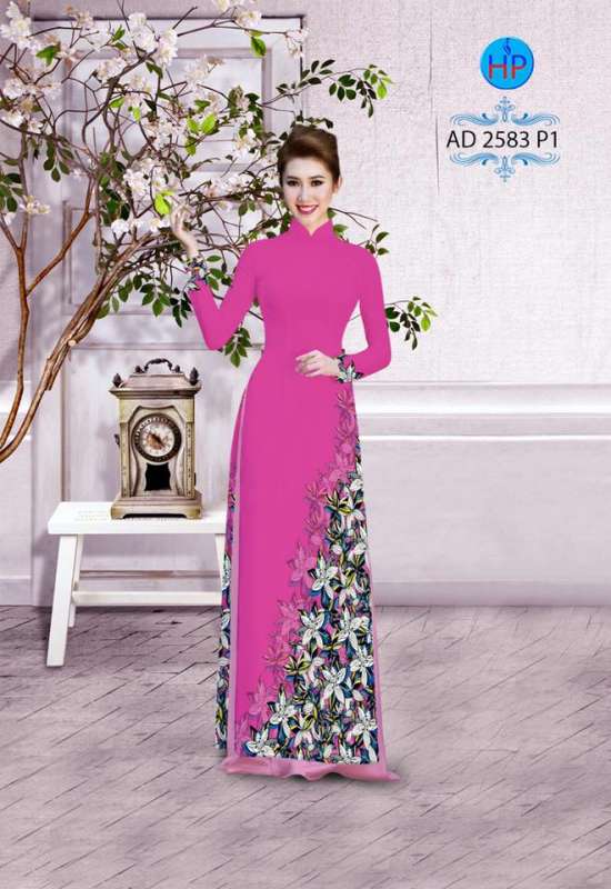 Vải áo dài hoa xéo