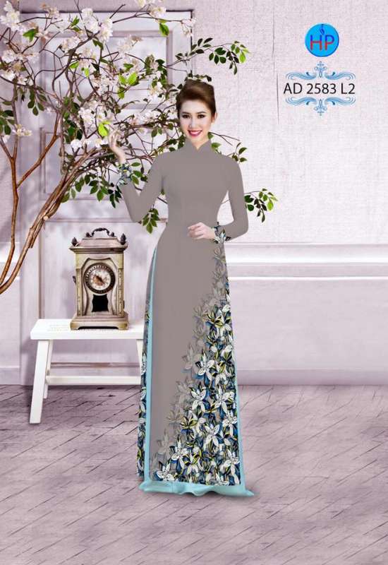 Vải áo dài hoa xéo