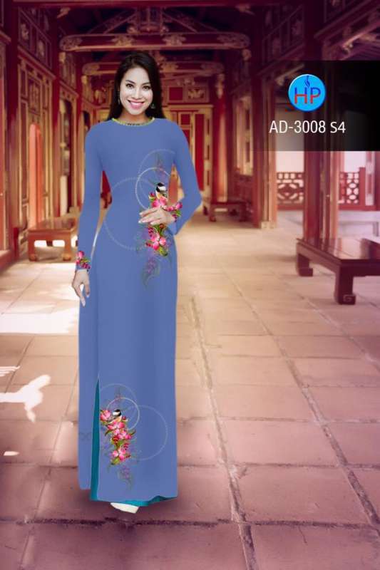 Vải áo dài hoa nhỏ