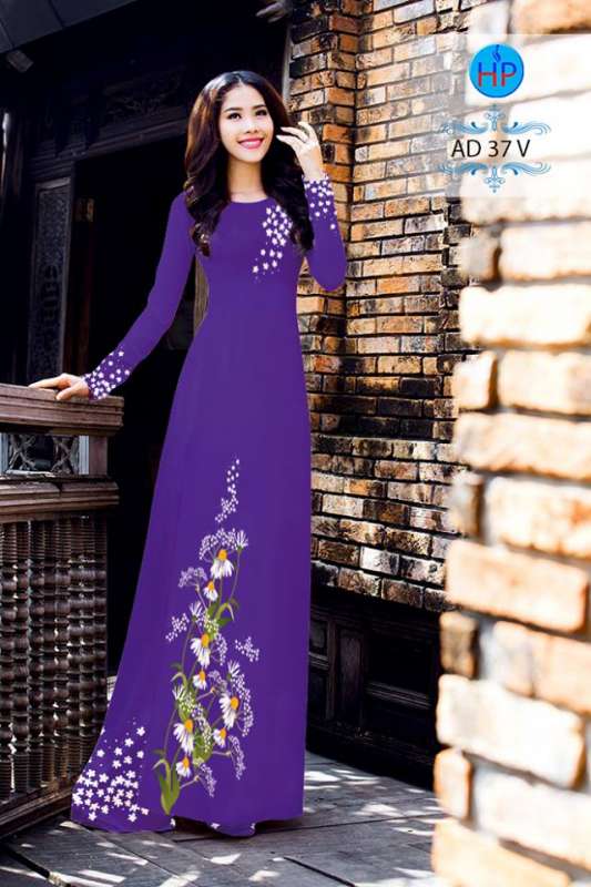 Vải áo dài hoa nguyên bộ Vải áo dài hoa nguyên bộ