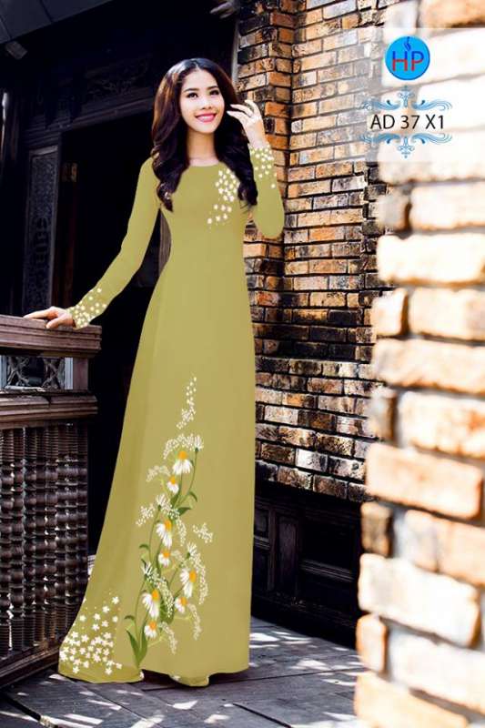 Vải áo dài hoa nguyên bộ Vải áo dài hoa nguyên bộ