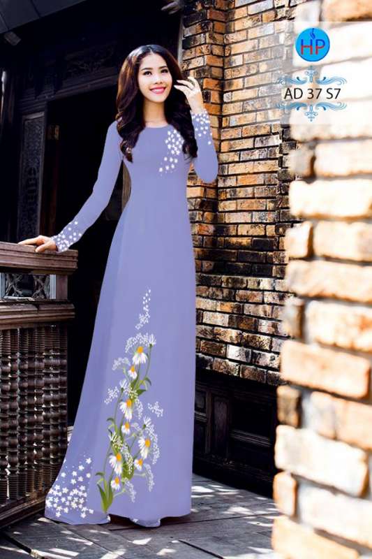 Vải áo dài hoa nguyên bộ Vải áo dài hoa nguyên bộ