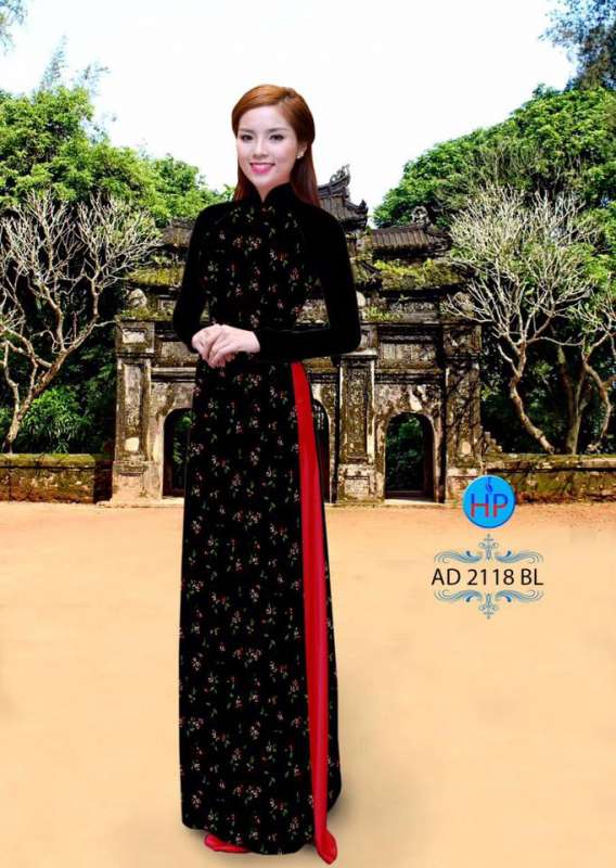 Vải áo dài hoa dây nhỏ