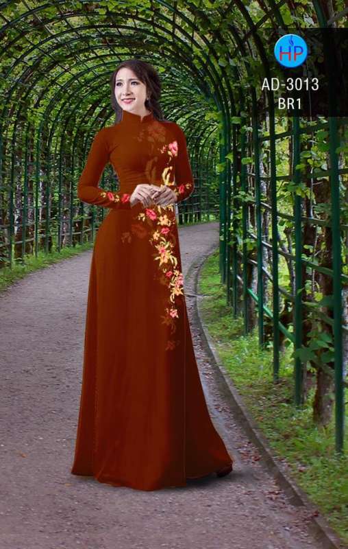 Vải áo dài hoa dây
