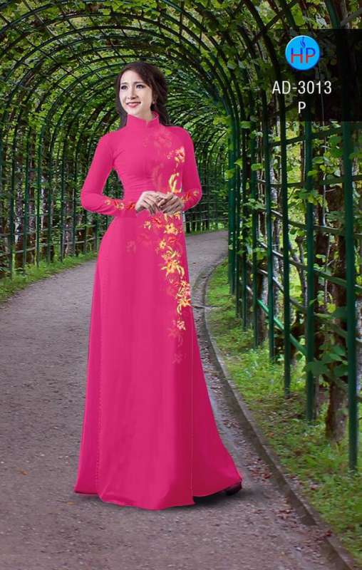 Vải áo dài hoa dây
