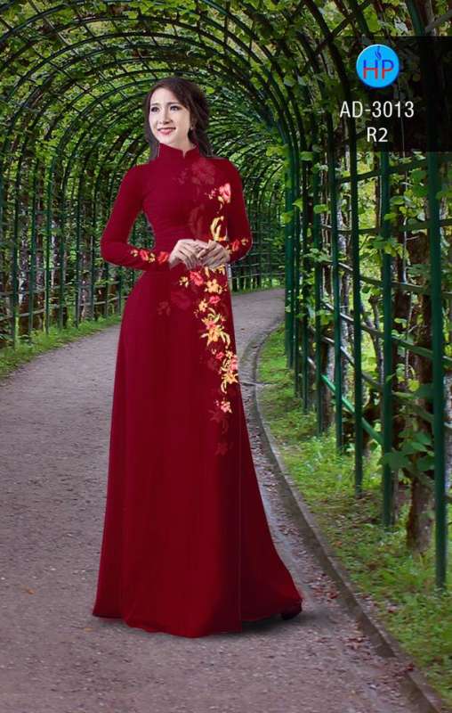 Vải áo dài hoa dây
