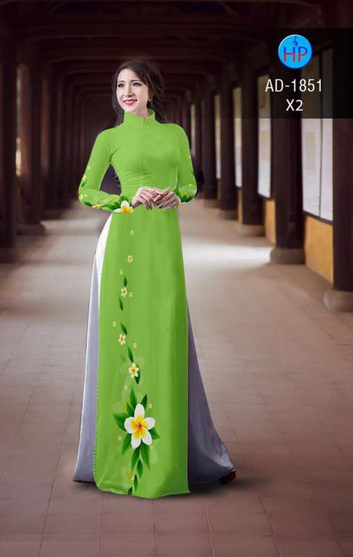 Vải áo dài hoa Sứ Vải áo dài hoa Sứ