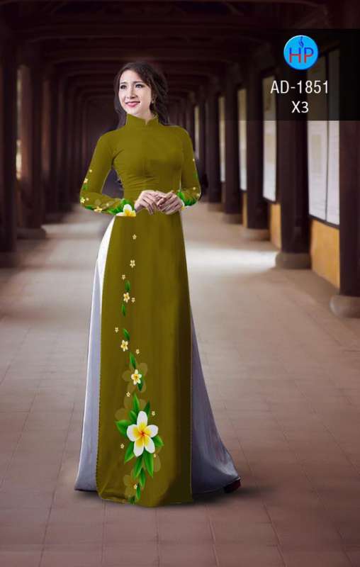 Vải áo dài hoa Sứ Vải áo dài hoa Sứ