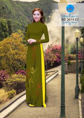 Vải áo dài hoa văn-DT 2345