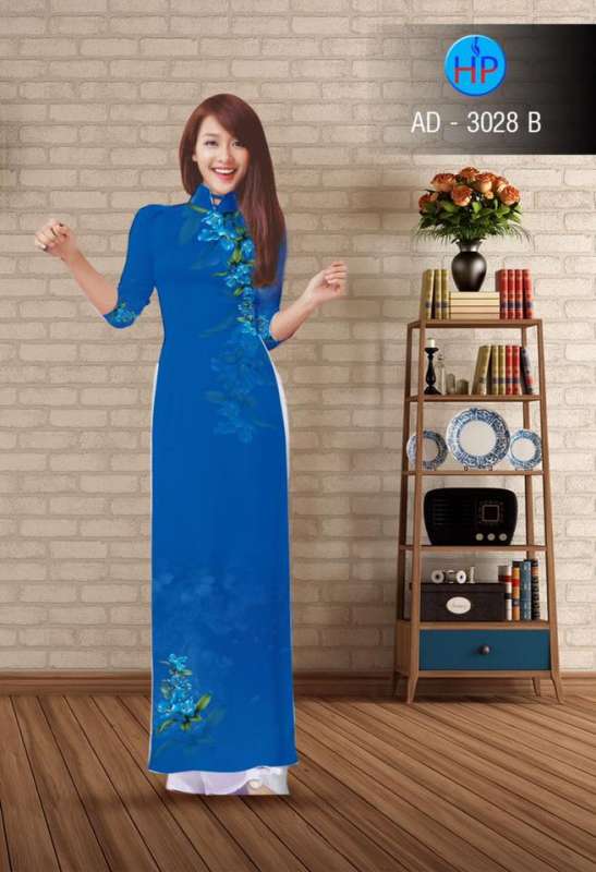 Vải áo dài hoa 3D mờ