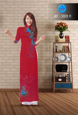 Vải áo dài hoa 3D mờ-DT 2349