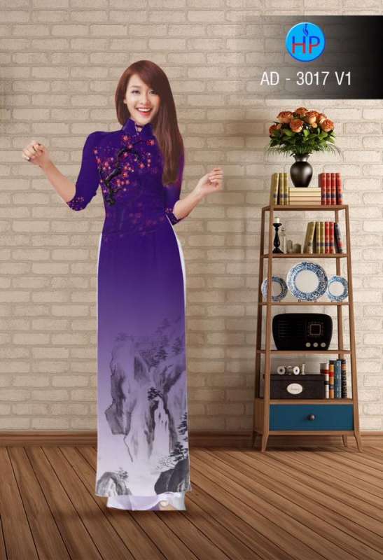 Vải áo dài phong cảnh Vải áo dài phong cảnh
