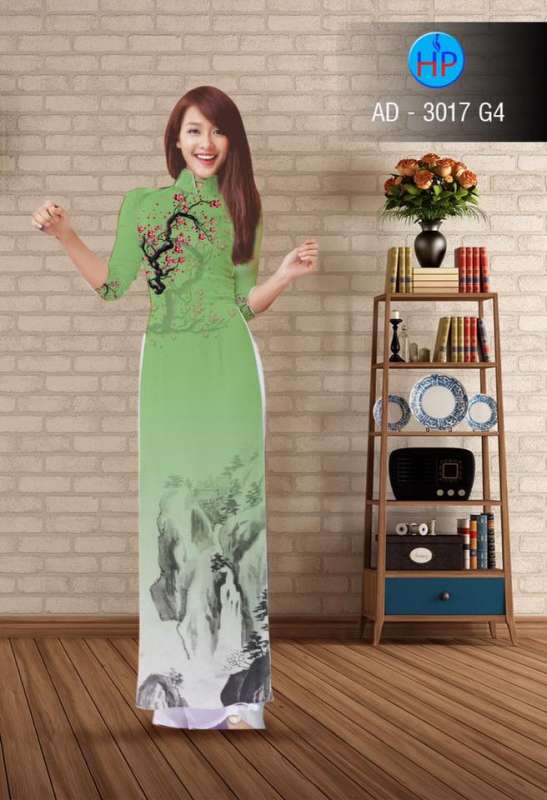 Vải áo dài phong cảnh Vải áo dài phong cảnh