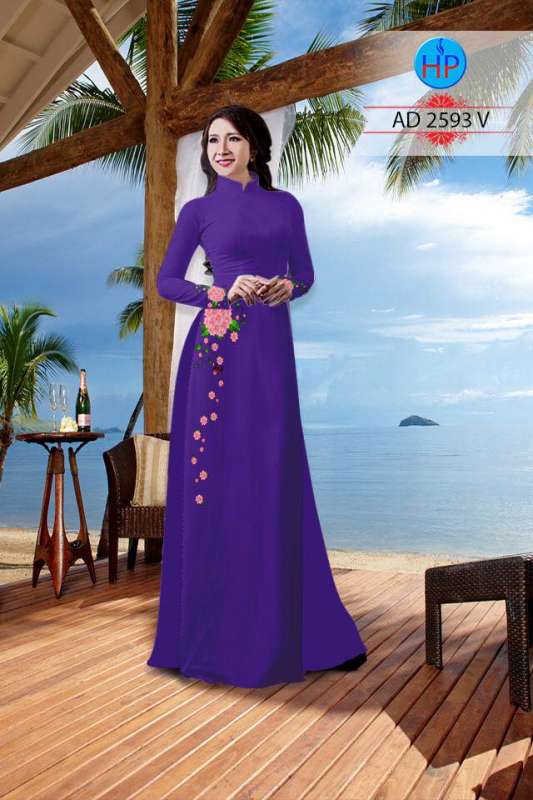 Vải áo dài hoa dây Vải áo dài hoa dây