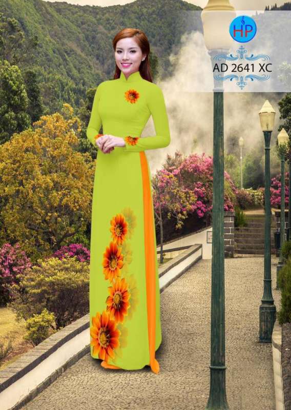 Vải áo dài hoa Cúc Vải áo dài hoa Cúc