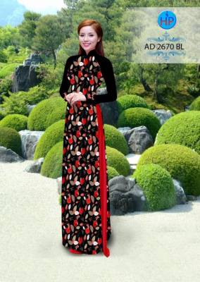 Vải áo dài hoa đều-DT 2369