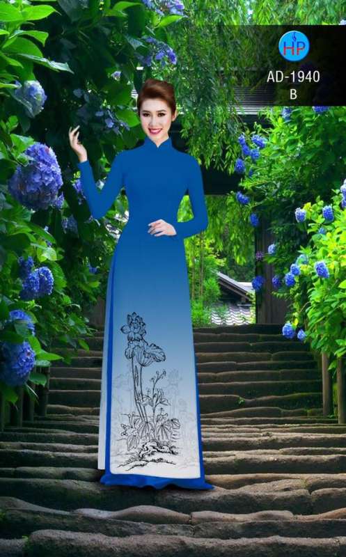 Vải áo dài hoa Sen